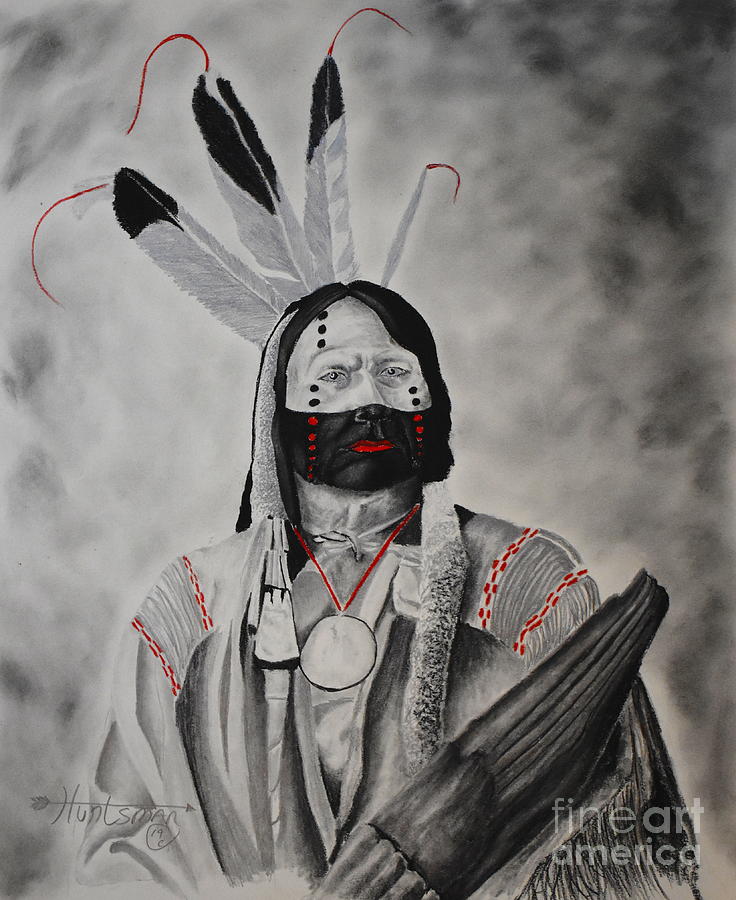 Running Antelope Lakota souix Mixed Media by John Huntsman