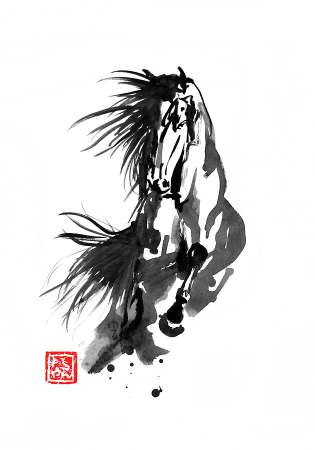 Running horse sketch for equestrian sport design 11777088 Vector Art at  Vecteezy