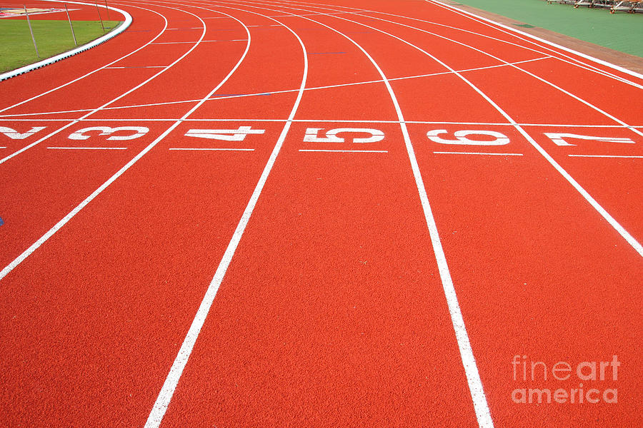 Compete Photograph - Running Track by Wanchai Compete Photograph - Running Track by Wanchai