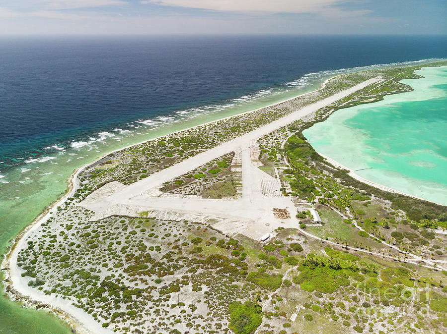 Runway On Canton Atoll Photograph by Richard Brooks/science Photo Library