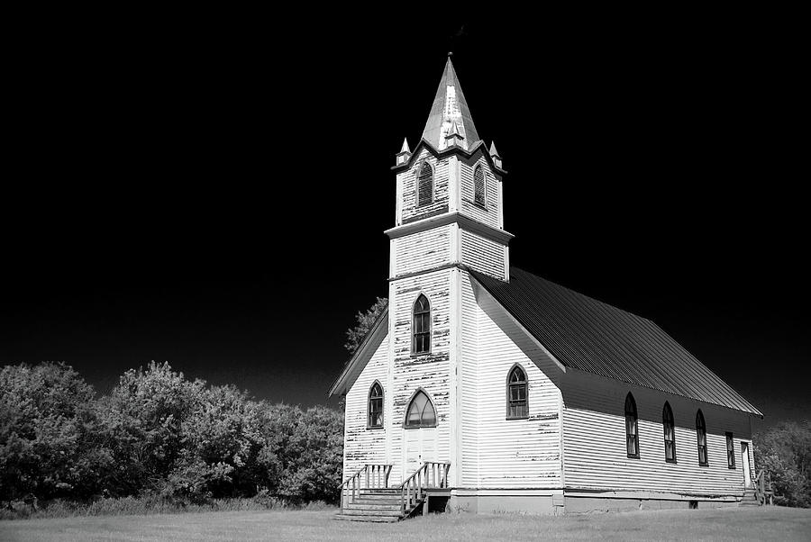 Rural Alberta Weathered Church Photograph by Barbara Mostat