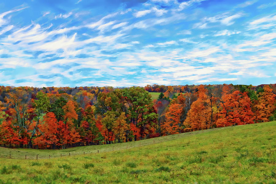 Rural Autumn Scene by Anthony Dezenzio Rural Autumn Scene by Anthony Dezenzio
