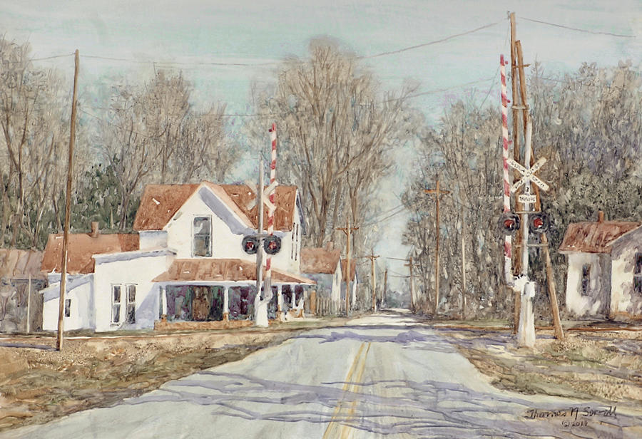Rural Crossing Painting by Thomas Sorrell