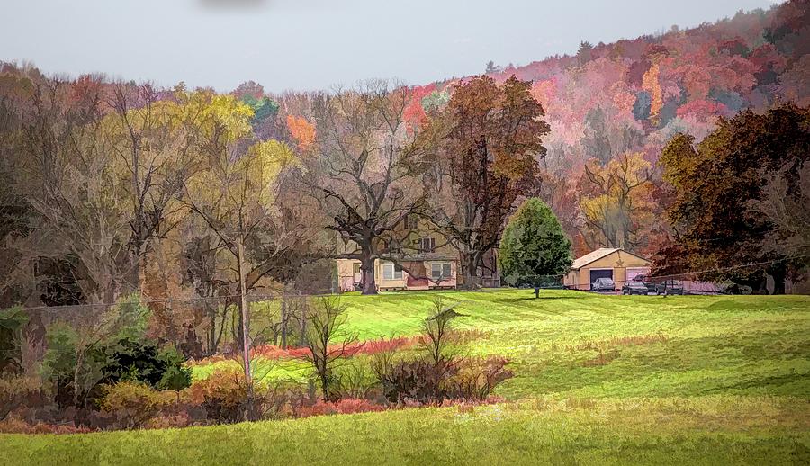 Rural Home Upstate New York Fall Season Photograph by Chuck Kuhn