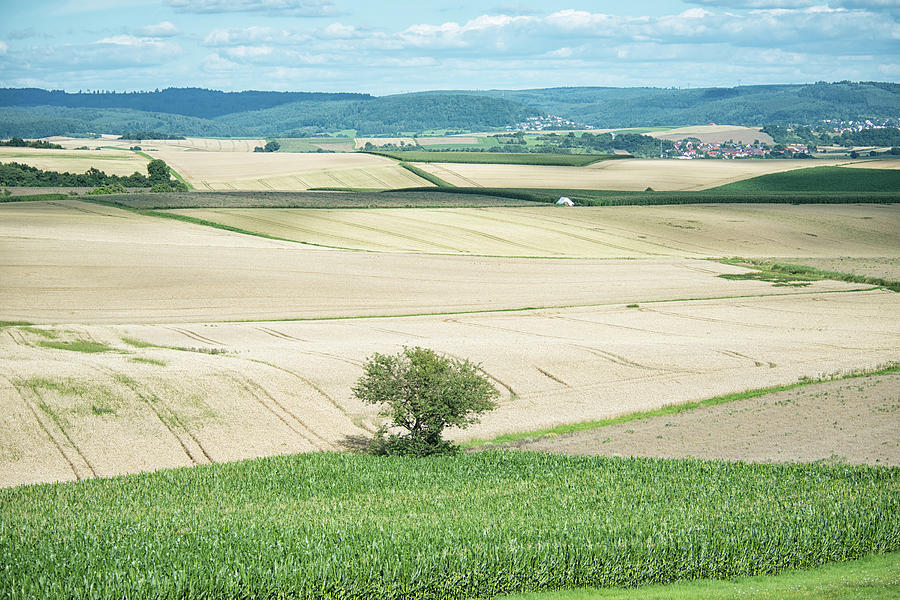 Rural Landscape Under A Great Cloudscape Photograph by Kontrast-fotodesign