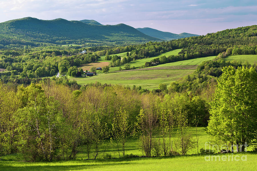 Rural New England Spring Countryside Photograph by Alan L Graham