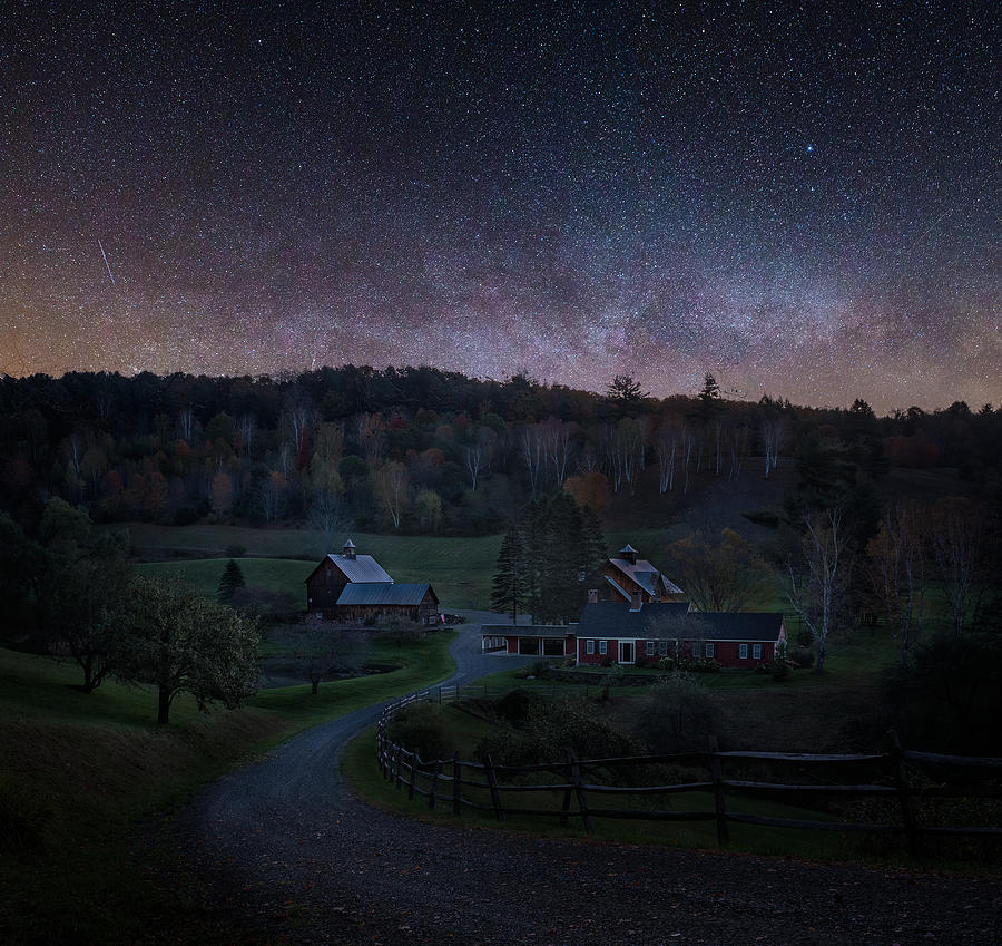 Rural Night Serenity Photograph by Johnny Chen