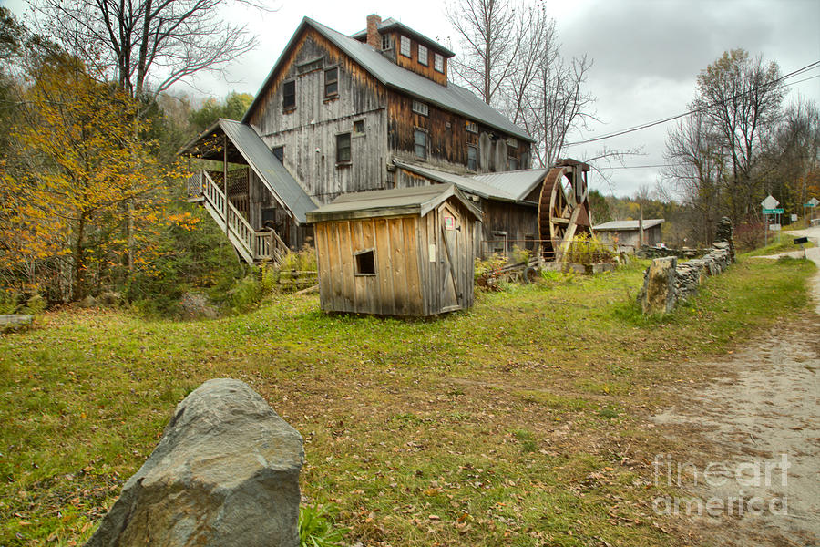 Rural  Northern Vermont Grist Mill Photograph by Adam Jewell