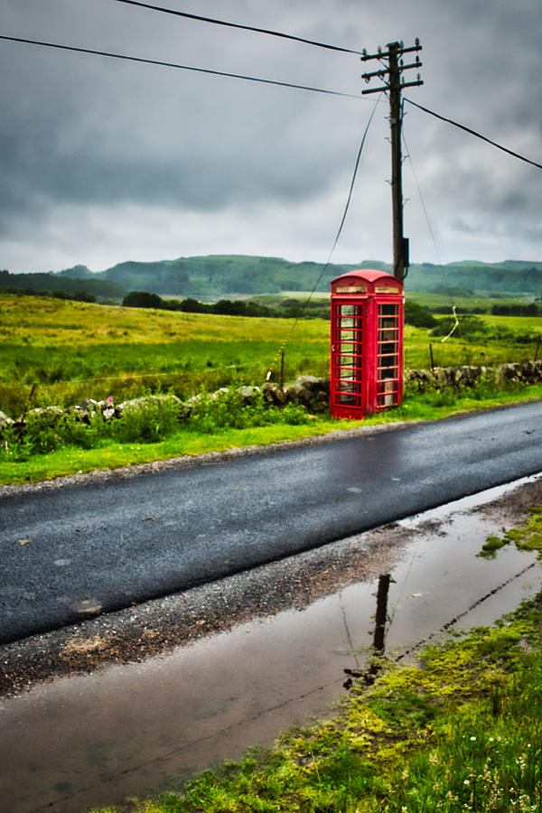 Rural Telephone Booth - Scotland Photograph by Stuart Litoff