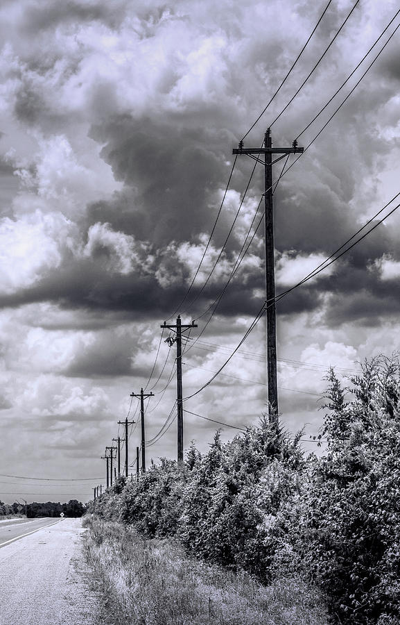 Rural Texas Power Lines by Philip Duff Rural Texas Power Lines by Philip Duff