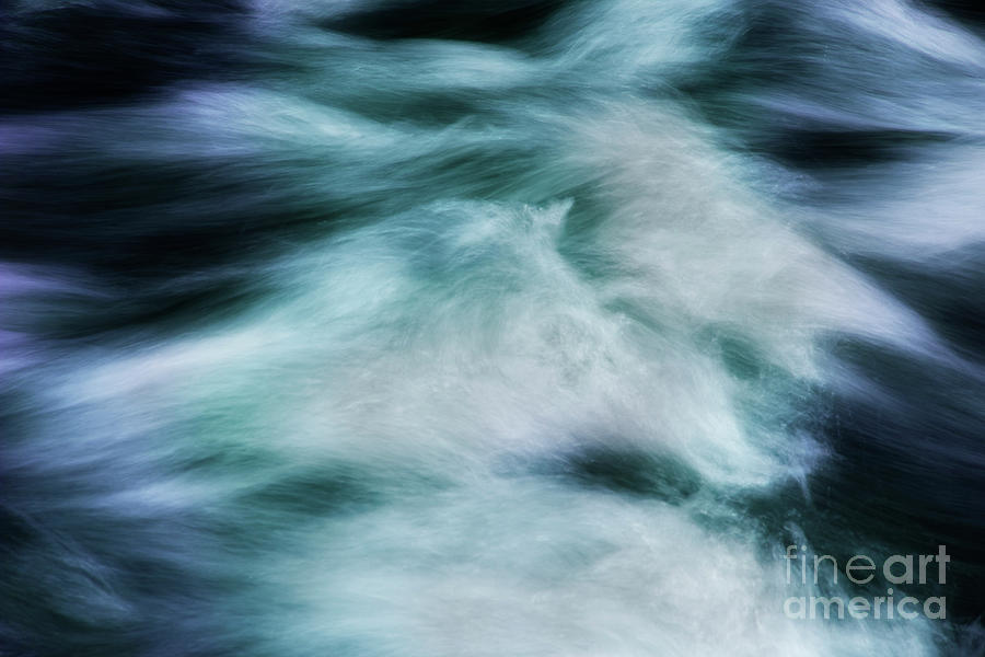 Water Photograph - Rushing Stream Abstract by Mike Eingle