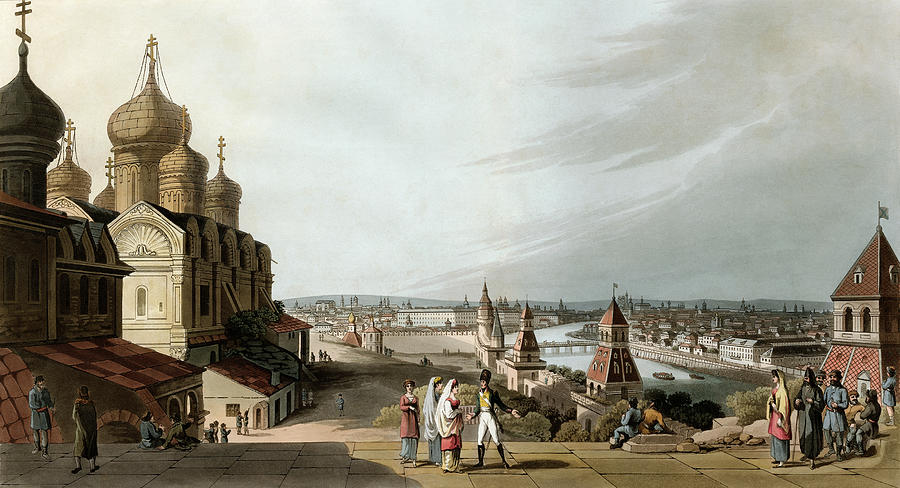 Moscow, Russia 1815 Drawing by Granger
