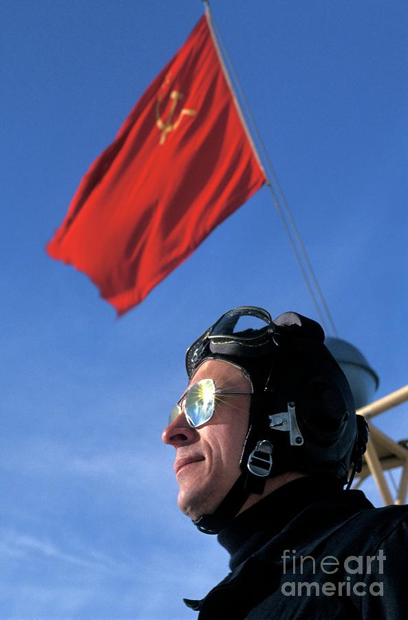 Russian Helicopter Pilot Photograph by Patrick Landmann/science Photo Library