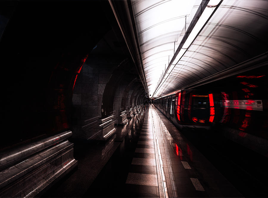 Moscow Photograph - Russian Metro Station Series 4/5 by Carmine Chiriaco