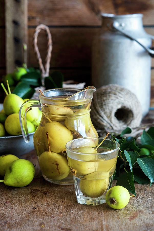 Russian Pear Kompot a Non-alcoholic Fruit Drink Photograph by Irina Meliukh