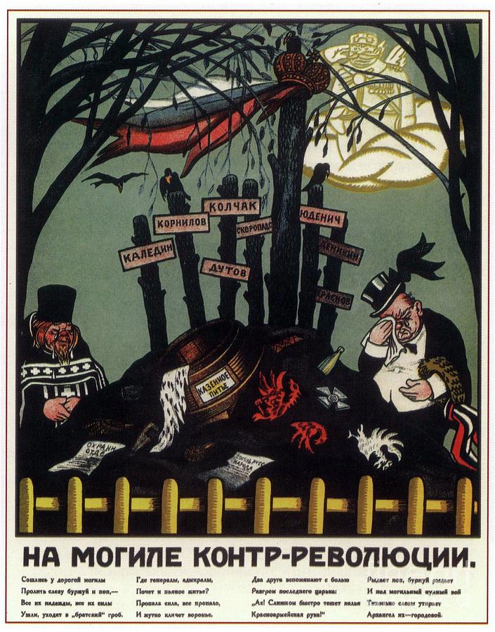 1910s Drawing - Russian Revolution Illustration, 1917 by Viktor Nikolaevich Deni