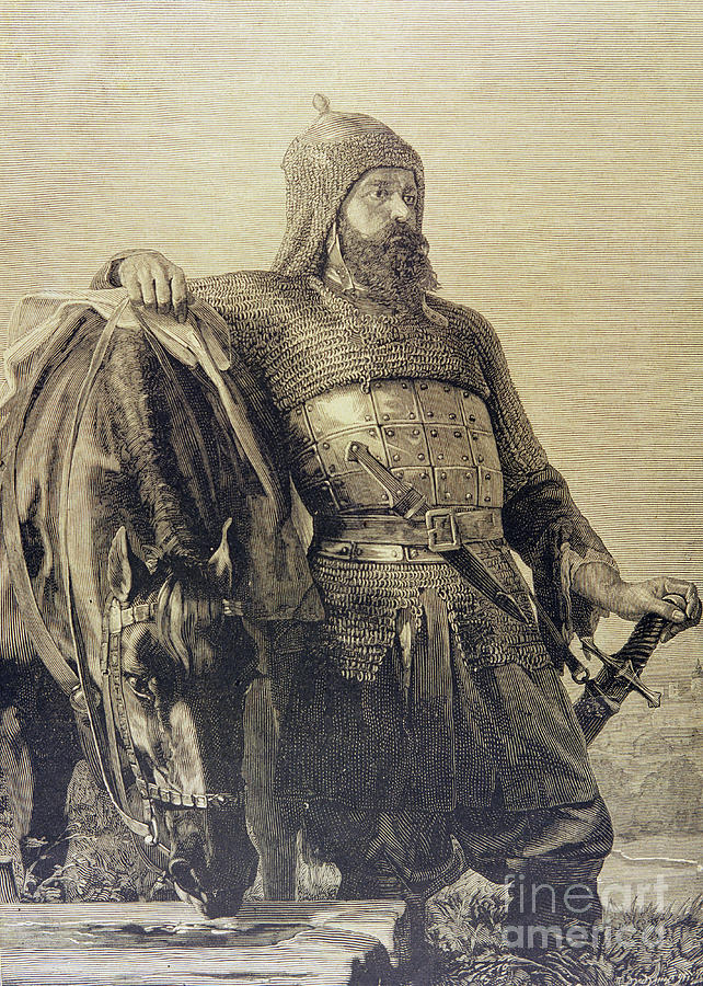 Russian Solider With His Horse, 1885 Engraving Painting by Russian ...