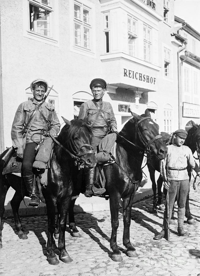 Russian Troops Traveling By Horseback Photograph by Bettmann