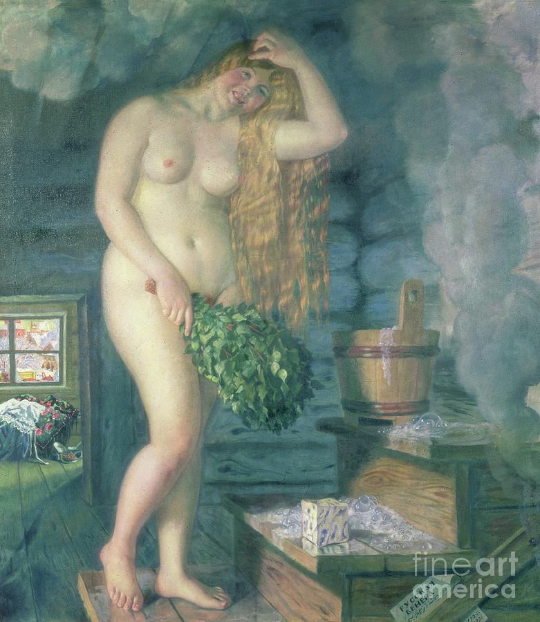 Russian Venus, 1925-26 Painting by Boris Kustodiev