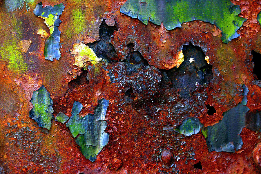 Rust and Paint can make art Photograph by Paul W Faust - Impressions of Light
