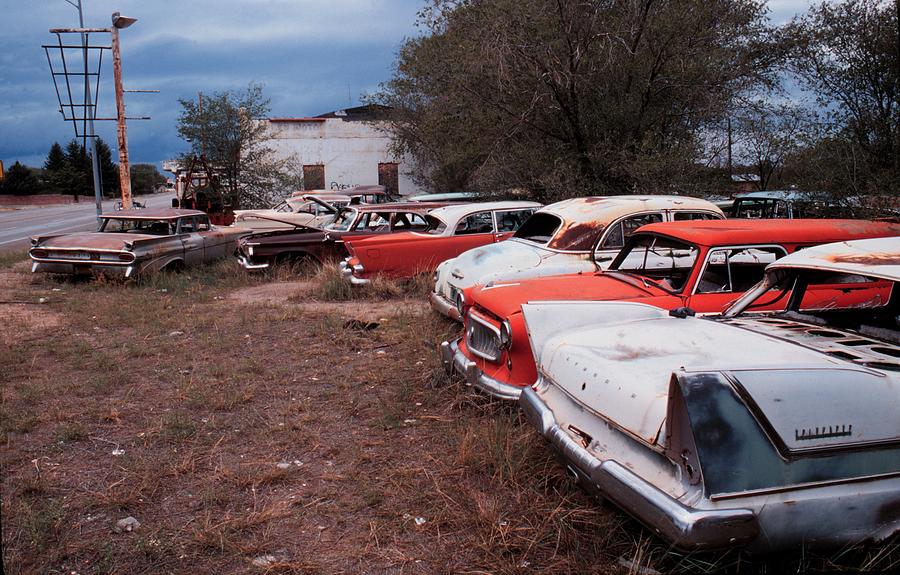 Rusted Cars In New Mexico Photograph by Jim Steinfeldt