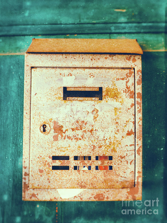 Rusted mailbox Photograph by Silvia Ganora