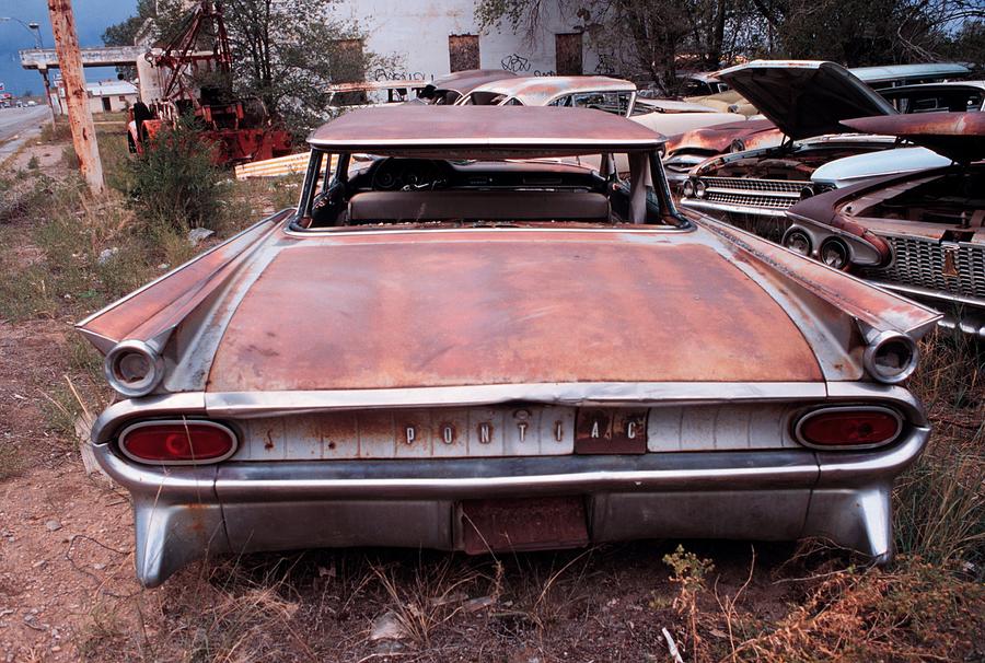Rusted Pontiac In New Mexico Photograph by Jim Steinfeldt