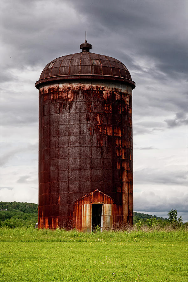 Rusted Silo Photograph by Susan Candelario