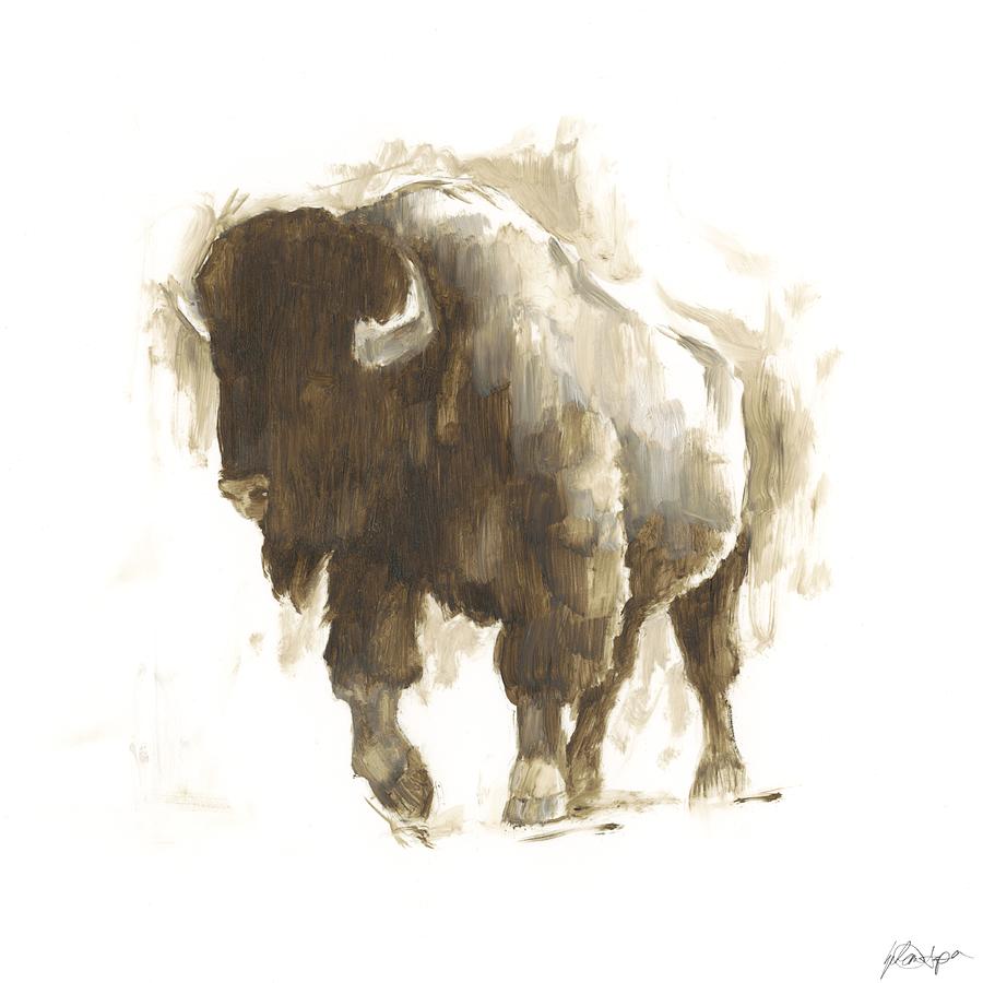 Rustic Bison II Painting by Ethan Harper - Fine Art America