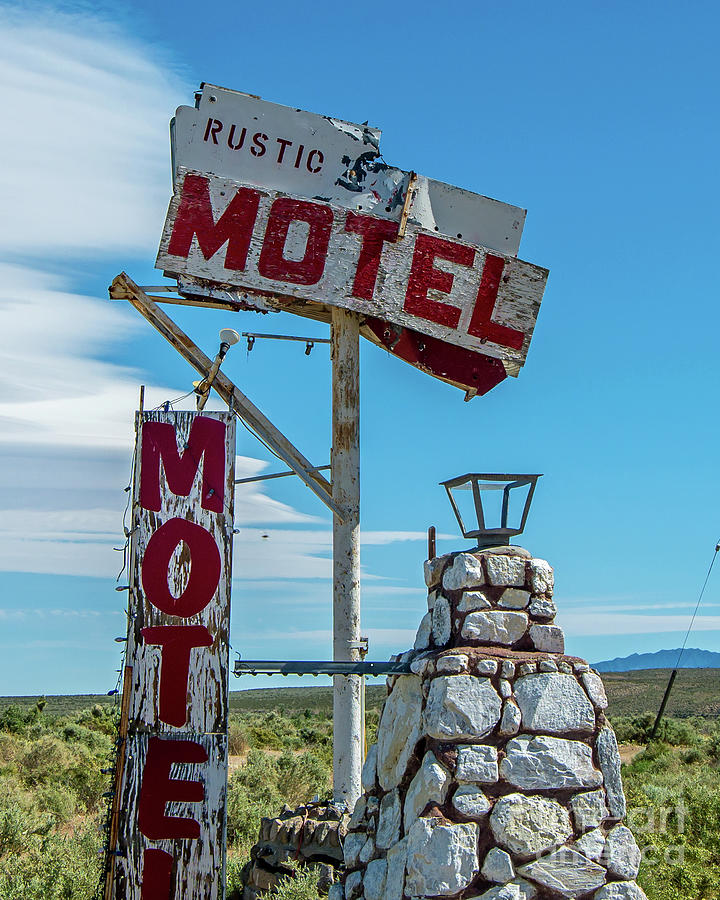 Rustic Motel Photograph by Stephen Whalen