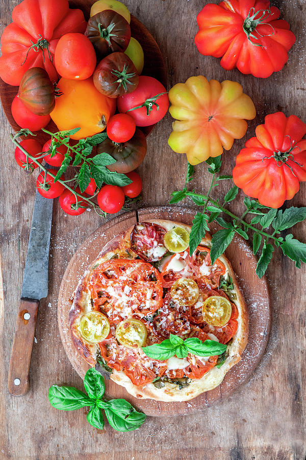 Rustic Tomato Pie Photograph by Irina Meliukh