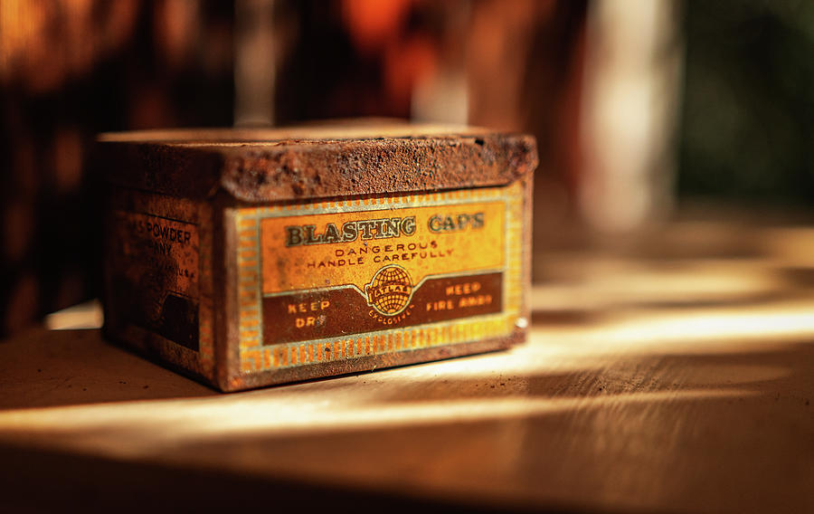 Vintage Photograph - Rusty Blasting Caps  by Marnie Patchett