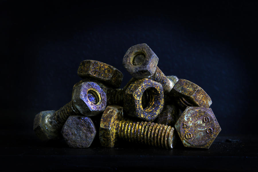 Rusty Bolts Photograph by Keith Hawley