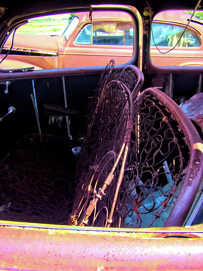 Rusty Car Interior Photograph by Cathy Anderson