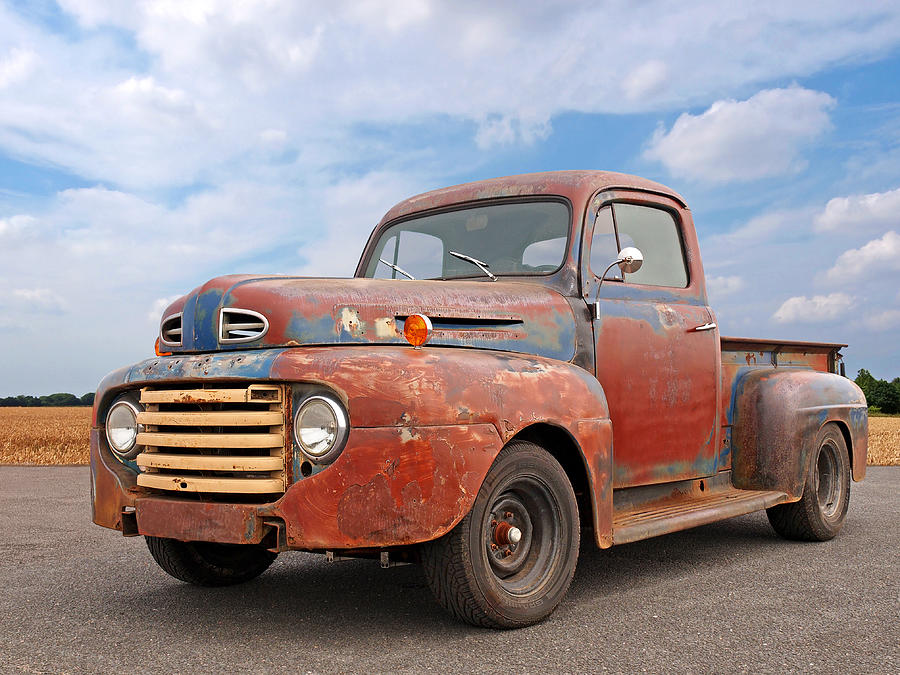 Rusty Ford Farm Truck Photograph by Gill Billington