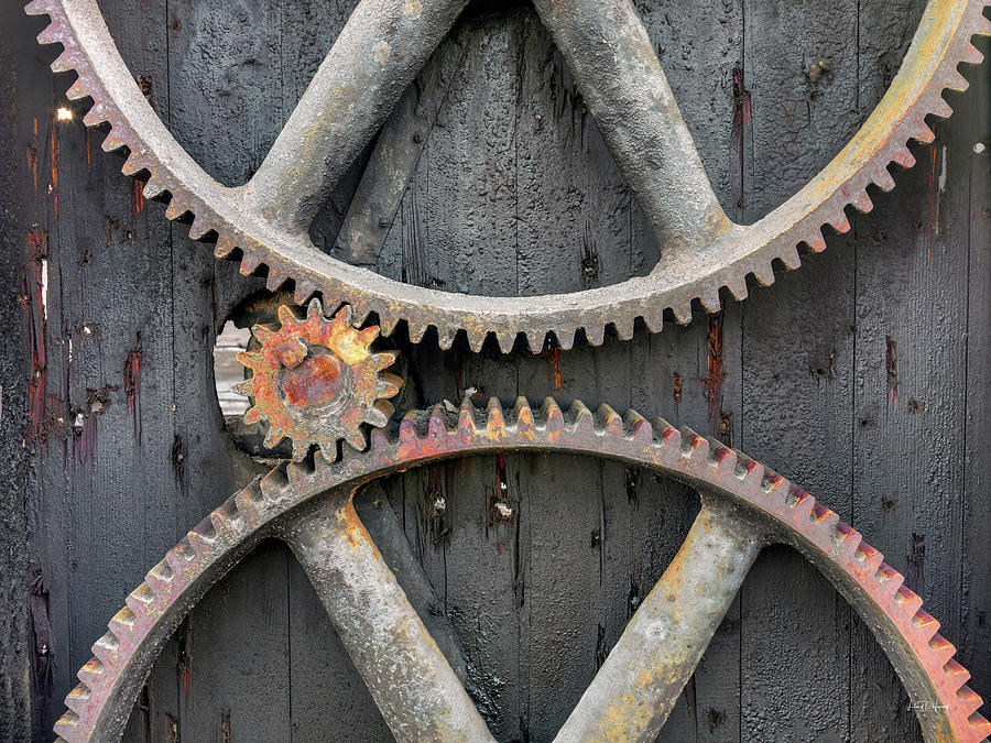 Rusty Gears Photograph by Leland D Howard