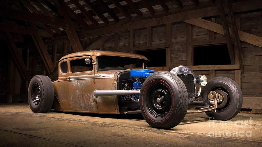 Rusty Hot Rod In Barn Ultra HD Photograph By Hi Res | Fine Art America