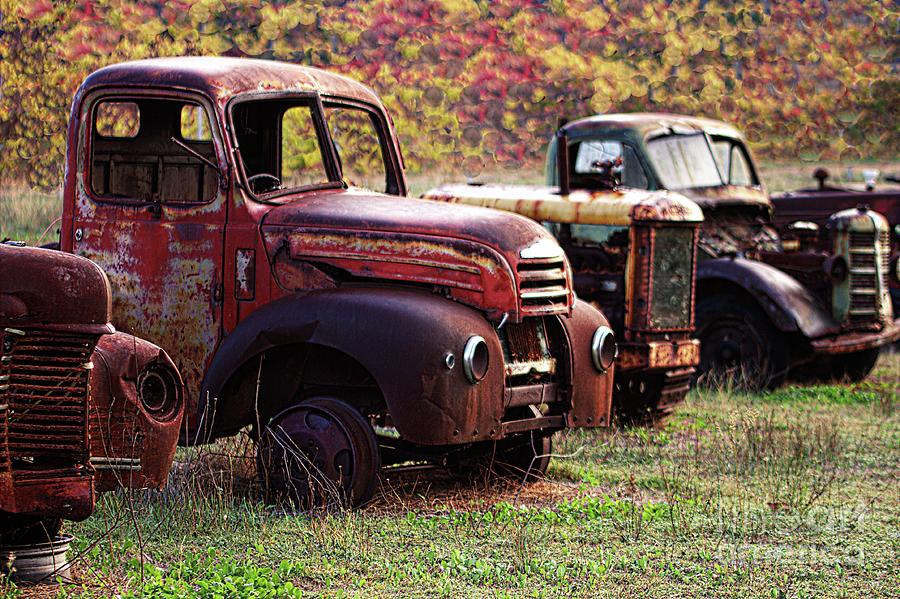 Rusty Jewels at Rest - Rusty Vintage Cars by Carolyn Parker Rusty Jewels at Rest - Rusty Vintage Cars by Carolyn Parker
