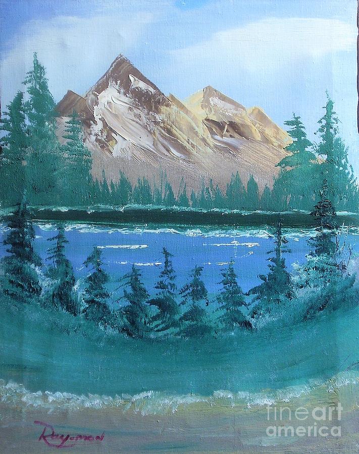Rusty mountain - 090 Painting by Raymond G Deegan