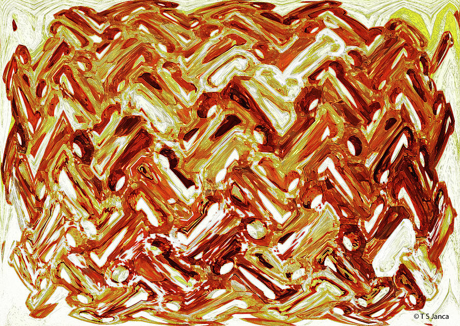 Rusty Nuts On Wood 0340w1d Digital Art by Tom Janca