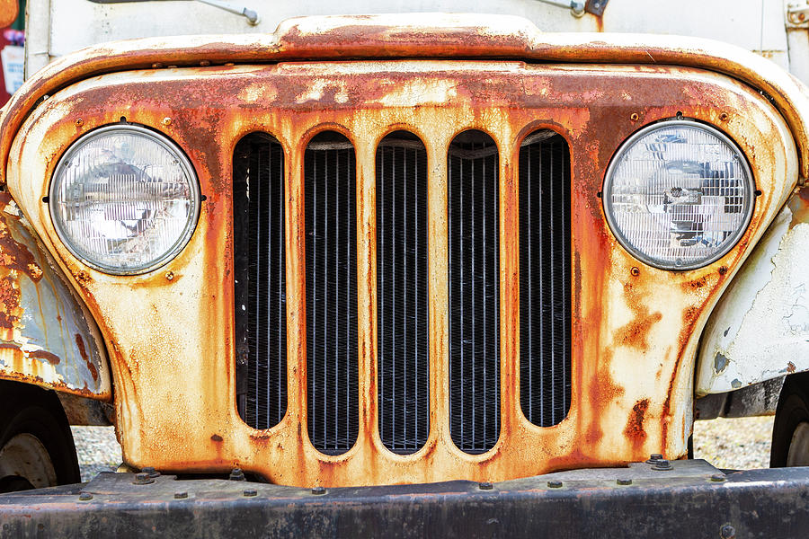 Truck Photograph - Rusty old Jeep by Sean Sweeney