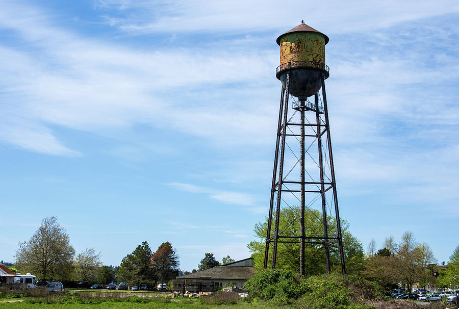 Rusty Semiahmoo Water Tower Photograph by Tom Cochran