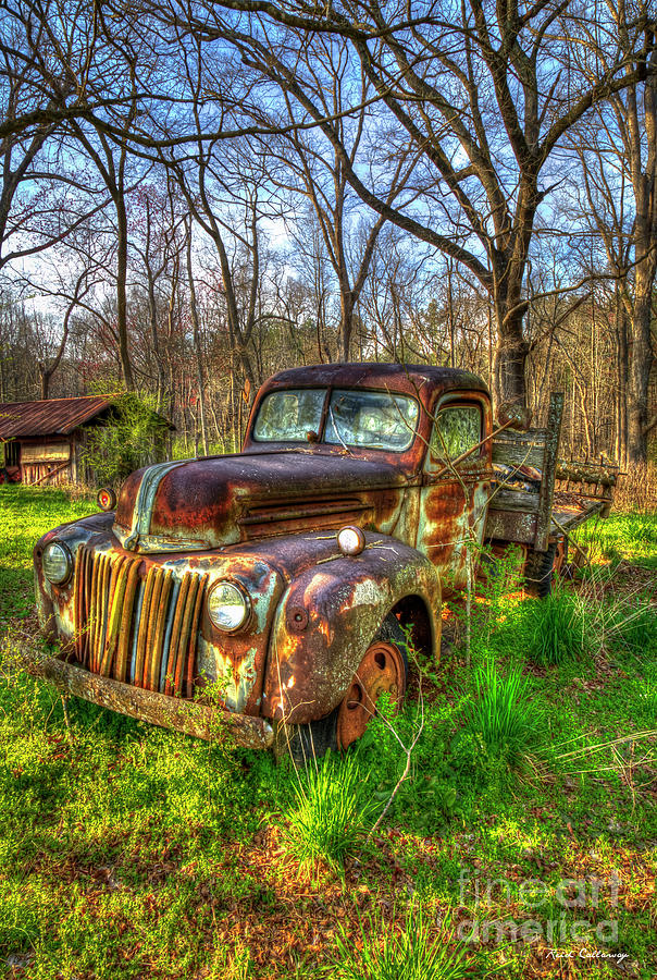 Rusty Times 1947 Ford Stakebed Pickup Truck Art Photograph by Reid Callaway