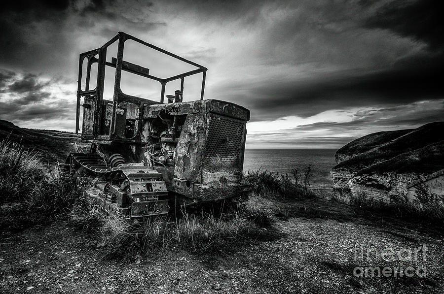 Nature Photograph - Rusty tractor in North Landing by Mariusz Talarek
