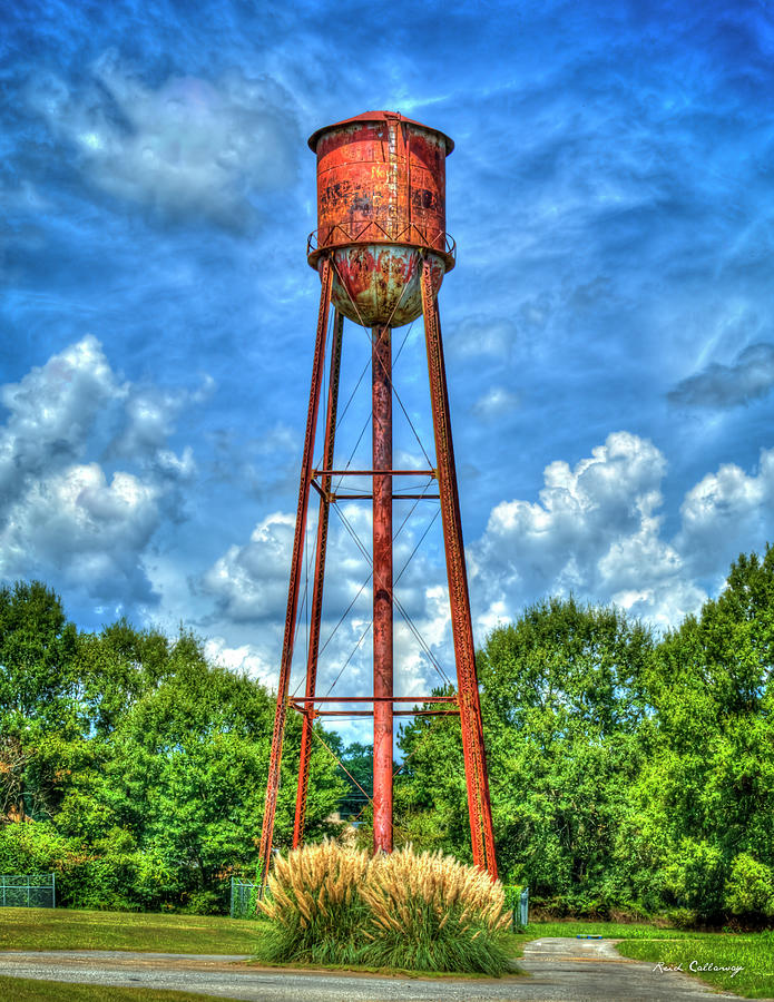 Rusty Water Too Historic Watkinsville Georgia Water Tower Art Photograph by Reid Callaway