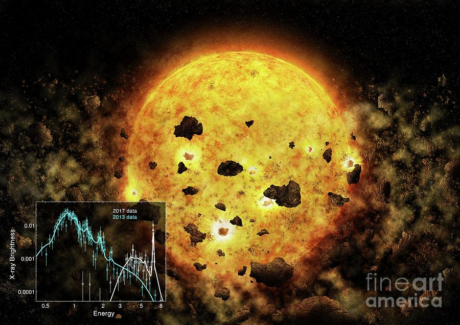 Exoplanet Photograph - Rw Aur A Star Destroying Exoplanet by Nasa/cxc/m. Weiss/mit/h. M. Gunther/science Photo Library Exoplanet Photograph - Rw Aur A Star Destroying Exoplanet by Nasa/cxc/m. Weiss/mit/h. M. Gunther/science Photo Library