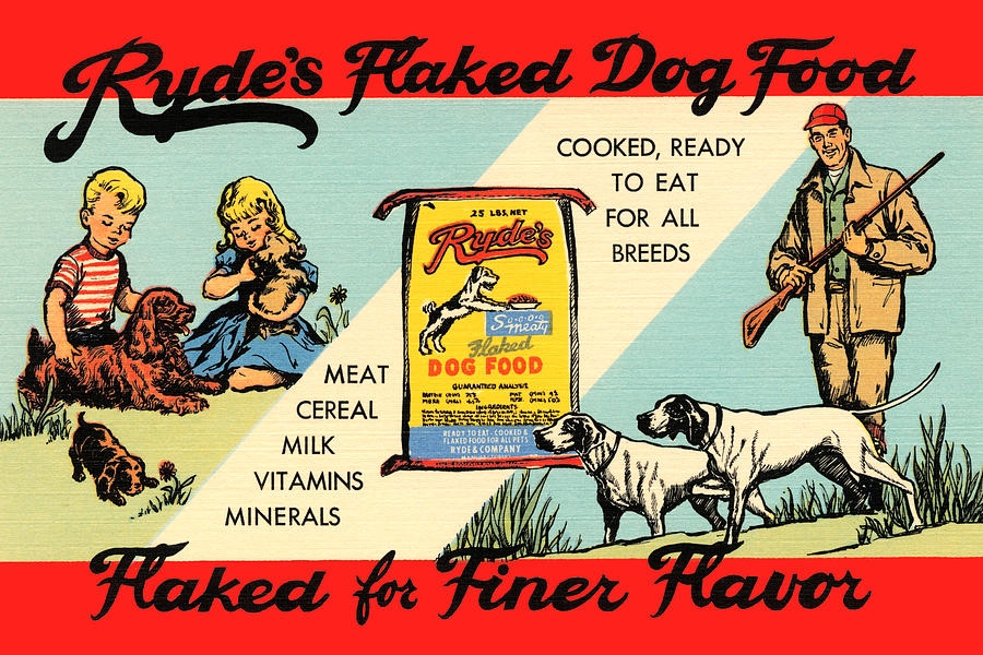 Rydes Flaked Dry Food Painting by Curt Teich