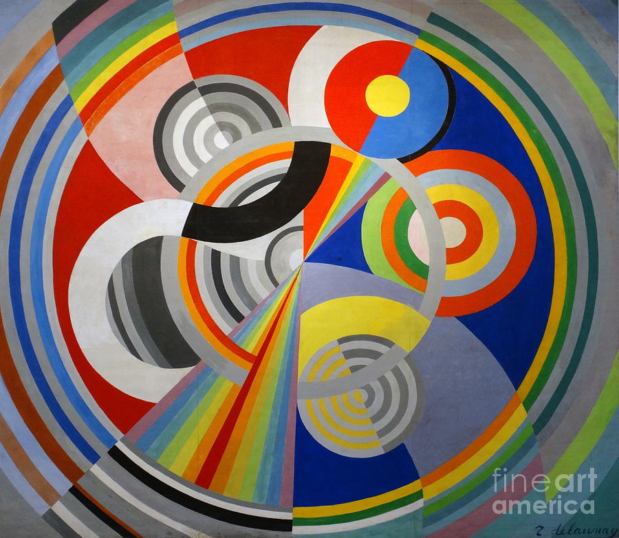 Rythme No 1, Decoration For The Salon Des Tuileries, 1938 Painting by Robert Delaunay