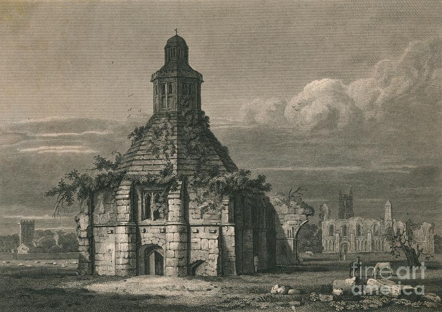 S E View Of The Abbey Kitchen - Drawing by Print Collector