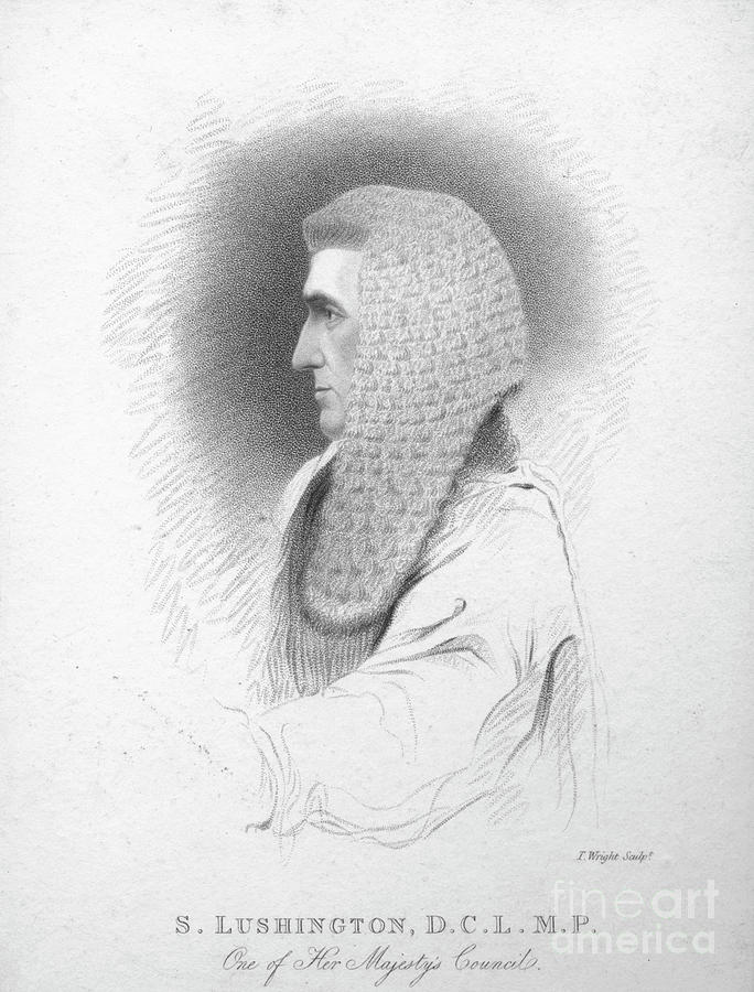 S Lushington Drawing by Print Collector